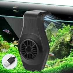 Aquarium-Kühlventilator, Aquarium-Kühler mit hohen und niedrigen Gängen, Windkraft, verstellbare Klemme, ultradünner Aquarium