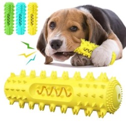Hunde-Backenzahnbürste, Hunde-Backenzahnstäbchen, Zahnpflege für Welpen, langlebiges Kauspielzeug für Hunde, Elastizität, wei