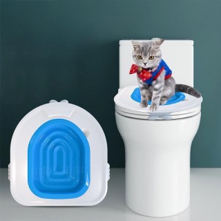 Katzentoilettentrainer und -matte – Sicherer Katzentoilettenhalter für einfaches Toilettentraining Picture Color