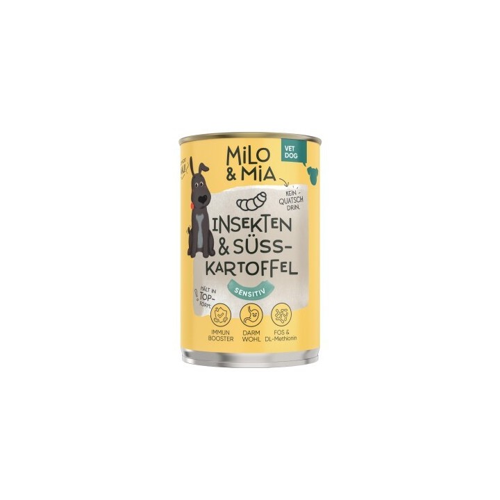 Milo & Mia Insekten & Süßkartoffel 24x400 g
