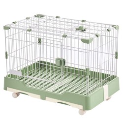 OSJ Kaninchen Kleintier Hamster Kleintier mit Decke Zucht Einfach zu Zimmer für kleine Kaninchen Indoor Hergestellt aus Kommt