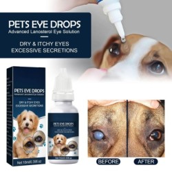 10ml Tropfen für fortgeschrittene Lanosterol-Lösung für therapeutische Augenbefeuchtungstropfen für Hunde und Katzen verbesse