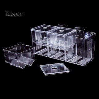 Aquarium-Zuchtbox, Isolierung, Fischzucht, Brutteiler, transparentes Multi-Grid-Design, Fischzucht-Isolationsbox für Garnelen