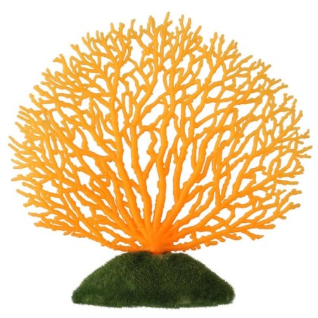 Kunststoff Künstliche Korallen Pflanzen Ornament Unterwasser Aquarium Aquarium Dekoration Orange orange