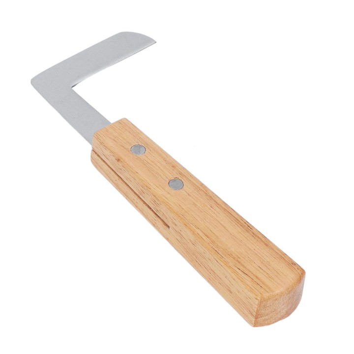 Handhuf-Hufschmied-Werkzeug, multifunktionaler Hufschneider, Holzgriff, linkes oder rechtes Huftrimmen