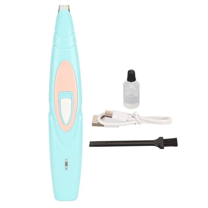 Hundeschermaschine, professionelle Sicherheit, geräuscharm, elektrisch, wiederaufladbar, für Hunde, Katzen und Haustiere blau