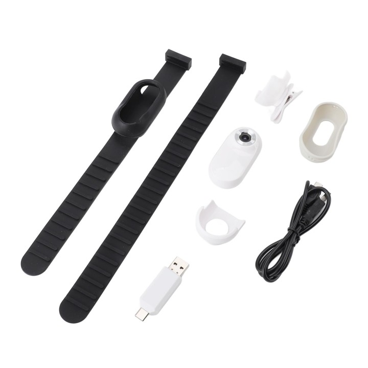 Haustierhalsbandkamera für Videos und Fotos HD 1080P 170 Grad Weitwinkel USB wiederaufladbar verstellbar