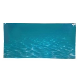 Fisch Tank Hintergrund Aufkleber PVC Selbstklebende 3D Meer Muster Aquarium Poster Dekoration 61x30cm