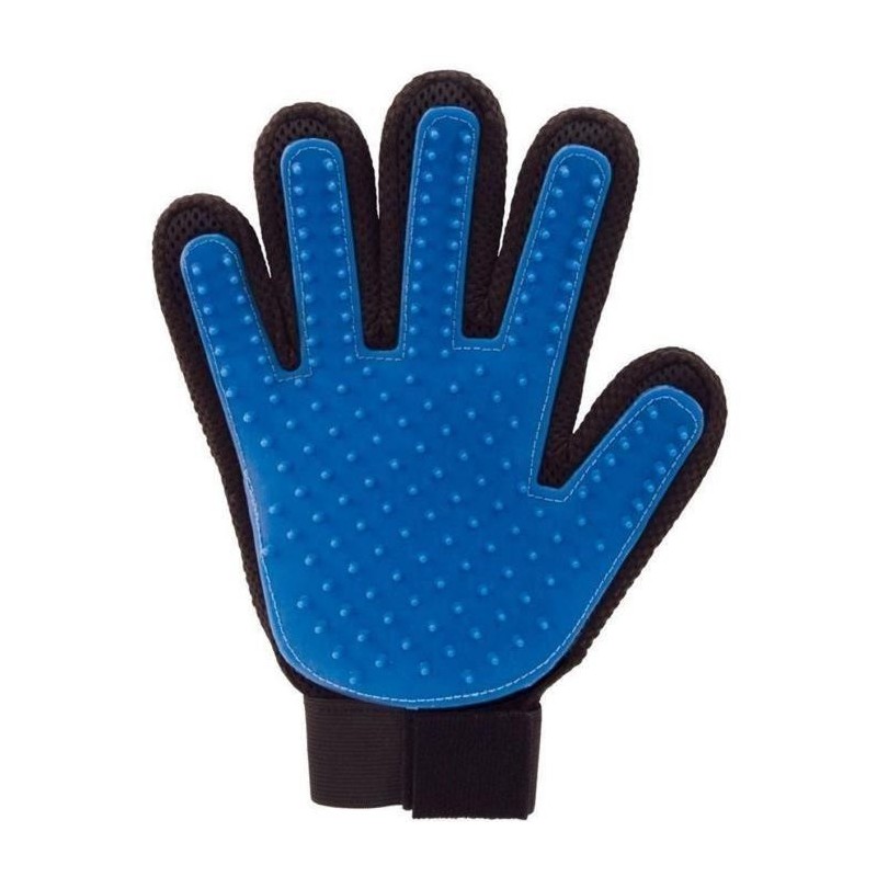 Lalang rechte Hand Gant Magic Nettoyage-Brosse für Tiere der Gesellschaft, Blau: Animalerie