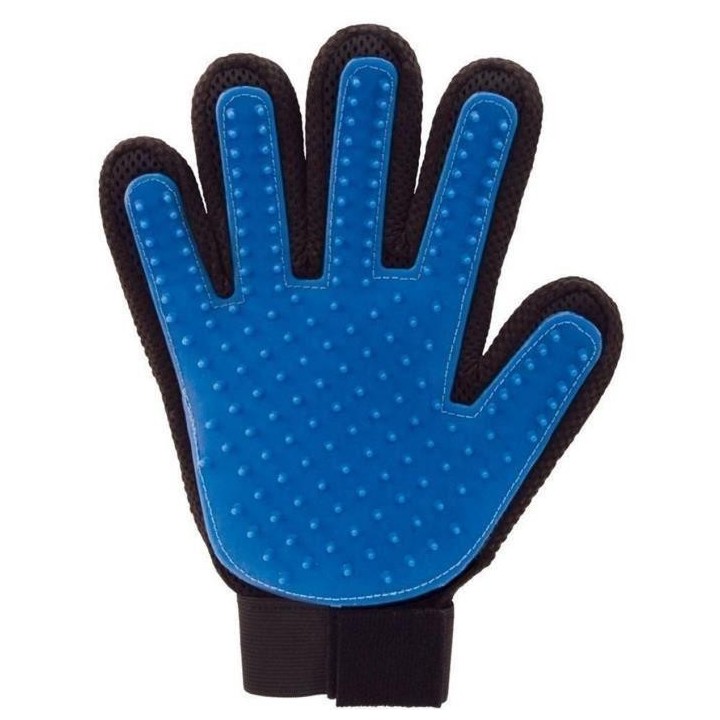 Lalang rechte Hand Gant Magic Nettoyage-Brosse für Tiere der Gesellschaft, Blau: Animalerie