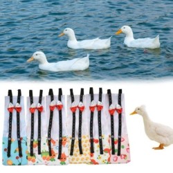 Windel für Haustiere, elastischer Schultergurt, Knopfverschluss, verstellbare Pinkelaufnahme, Bowknot-Entenwindel XS blau