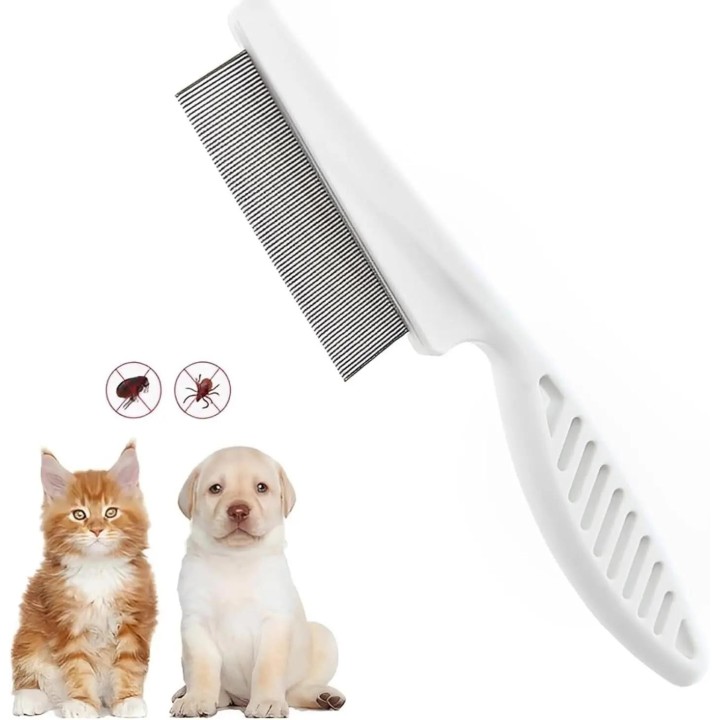 Edelstahl-Hundekamm, Insektenschutzbürste, Haustierpflegekämme, Haarpflege, tragbares Werkzeug, Fellentfernung, Katzen- und H