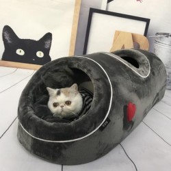 Lustiges Winter-Haustierbett, warme Matte für Katzen, Haustierbett, Höhle, Tunnel, Schlafsack, Hundebetten, Haus für Katzen,