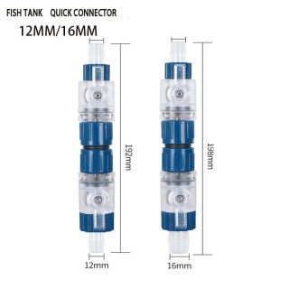 Aquarium Schnellanschluss Wasserleitung Wasserdurchflussregler Fischtank Filterfass Schnellanschluss 12x16mm Reduzieradapter
