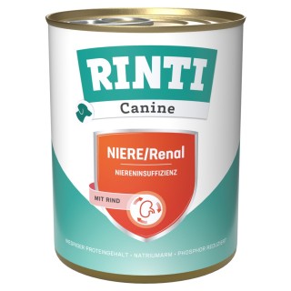 RINTI Canine Niere/Renal mit Rind 800 g - 6 x 800 g