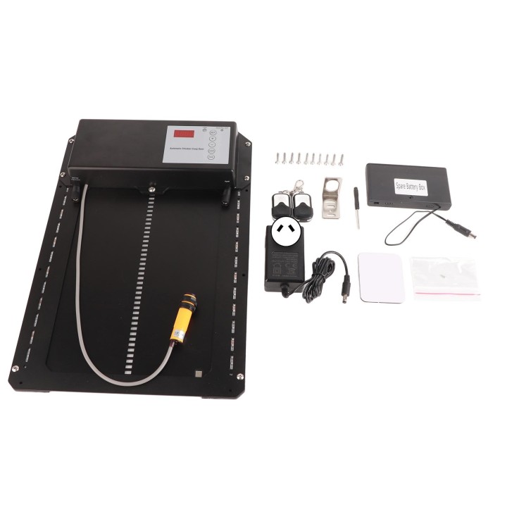 Automatischer Hühnerstall-Türöffner mit Lichtsensor und Timerfunktion Hühnerstall-Tür-Kit