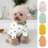 Hundekleidung für kleine und mittelgroße Hunde und Katzen, Sommer/Herbst, Welpen-Shirt mit Herz-Print, dehnbar, langärmelig,