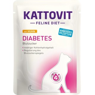 KATTOVIT Feline Diet Diabetes Huhn 85 g