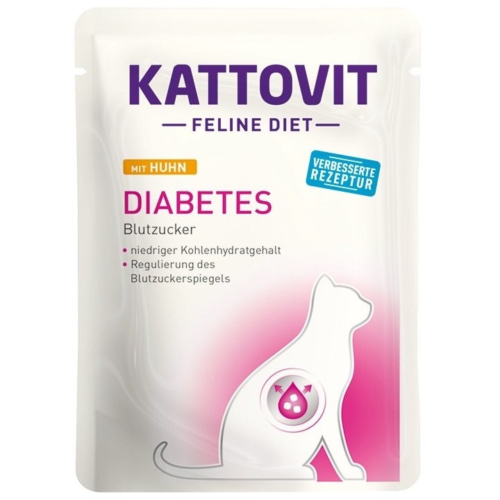 KATTOVIT Feline Diet Diabetes Huhn 85 g