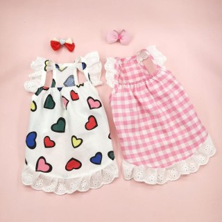 Sommer Dünne Hund Kleine Hund Spitze Kleidung Bichon Bär Pomadedie Yorkshire VIP Katze Liebe Kleidung XS