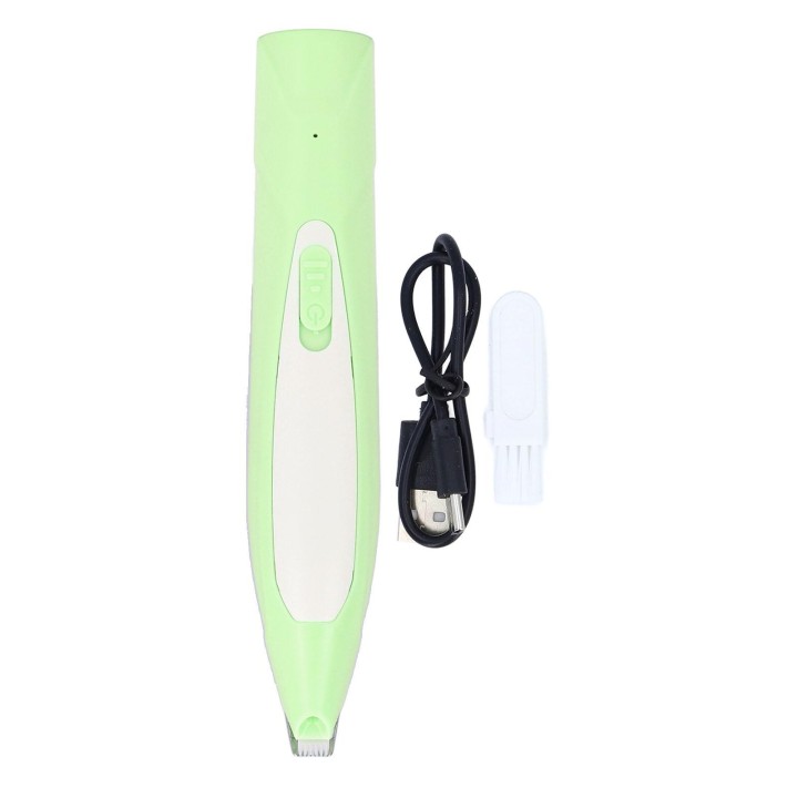 Hund Pfote Trimmer LED Licht Sicherheit Trimmen Effiziente Low Noise Elektrische Pet Pflege Clippers für grün