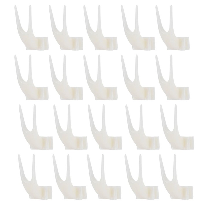 20PCS Vogel Obst Gabel Kunststoff Vögel Lebensmittel Feeder Werkzeug Pet Liefert Vogelkäfig Zubehör