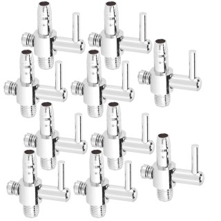 10PCS Edelstahl Aquarium Sauerstoff Pumpe Air Volumen Fluss Einstellung Ventil Überprüfen Einzigen Offenen mit