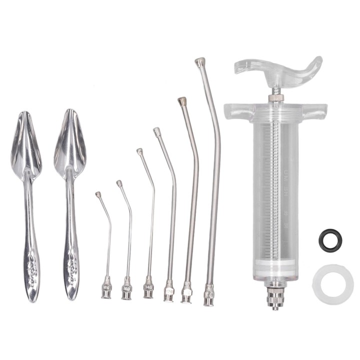 Vogelfütterungsspritzenrohre Sicherer Edelstahl Genaue Messung Einfache Reinigung Vogelhandbuch