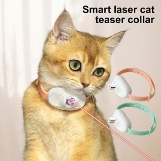 Tragbares automatisches Katzenspielzeug mit Lichtpunkt, elektrisches Kätzchenhalsbandspielzeug, wiederaufladbares interaktive