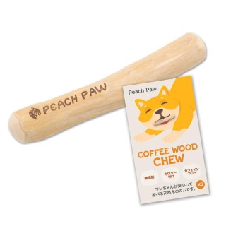 Peach Paw Coffee Wood Dog Chew Wooden Chewing Dog Wooden Natural Coffee Ultra Small XS Size [Peach Paw] Kauspielzeug, Holz, S