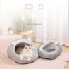 Katzennest Winter Warme Hausschuhe Nest Halbgeschlossenes Haustiernest Hundehütte Kleines Hundekatzenhaus Nestmatte Heimtierb