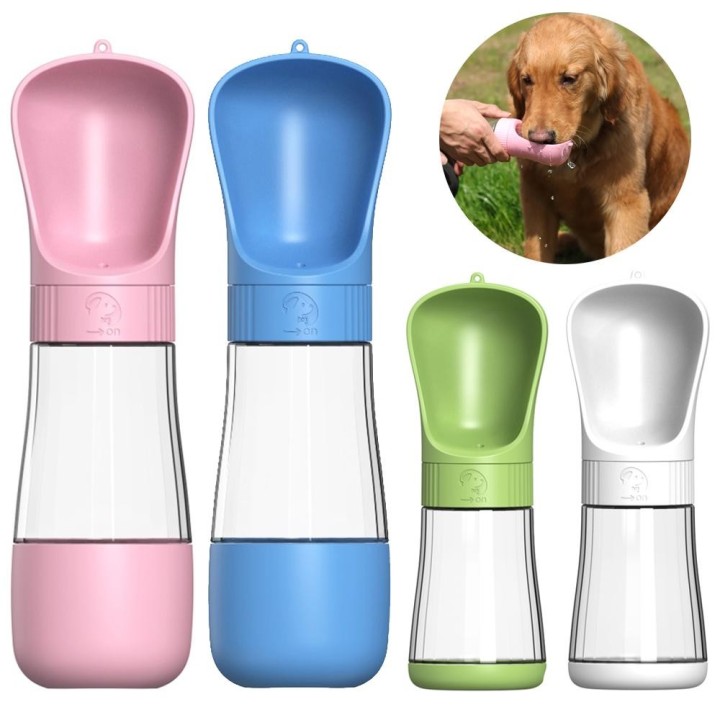 Tragbare große Hundewasserflasche mit Futter für Outdoor-Reisen, Spaziergänge, Trinknapf, Futternapf für Mops, Golden Labrado