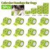 5 Stück selbstklebende elastische Bandage für Haustier Hund Katze Bandage Beinabdeckung Schutzgurt Medizinische Bandage Vlies