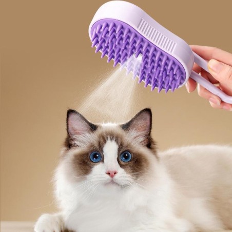 Massagekamm für Haustiere – Wasserspray zum einfachen Entfernen loser Haare der Katze ohne Baden Standard size