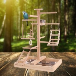 Haustier Papagei Playstand Klaue Schleifen Sticks Käfig Zubehör Spielen Stand Vogel Spielplatz