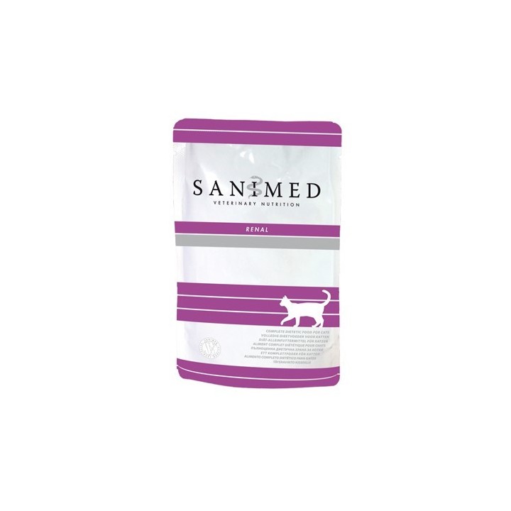 SANIMED Renal, Liver and Stones Katzenfutter - Frischebeutel - 12 x 100 g