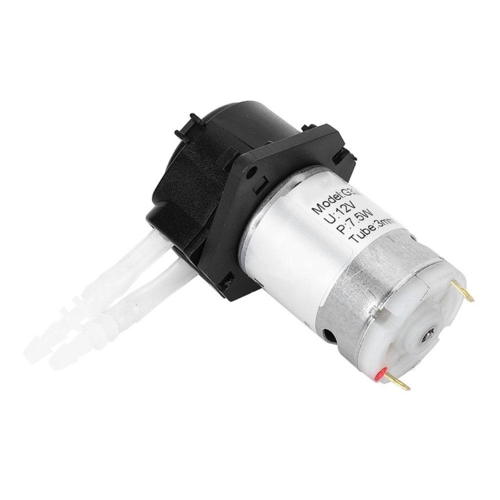 12V 3*5 Dosierung Pumpe DIY Peristaltische Rohr Kopf Für Aquarium Labor Chemische Analyse(schwarz) schwarz