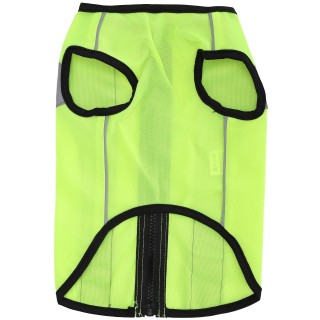 Haustier Nacht Sicherheitskleidung Leuchtende Jacke Leichte reflektierende Weste Reißverschluss für HundeFluoreszenz S fluore