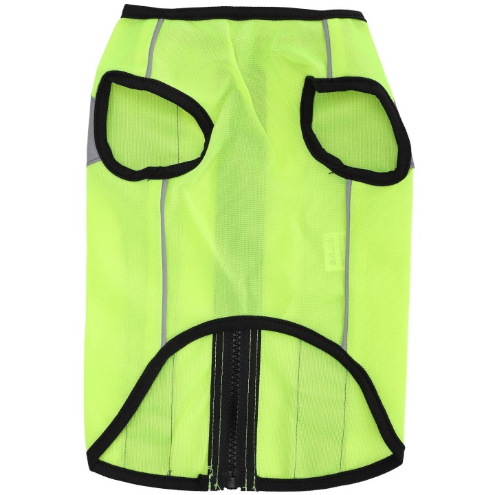 Haustier Nacht Sicherheitskleidung Leuchtende Jacke Leichte reflektierende Weste Reißverschluss für HundeFluoreszenz S fluore