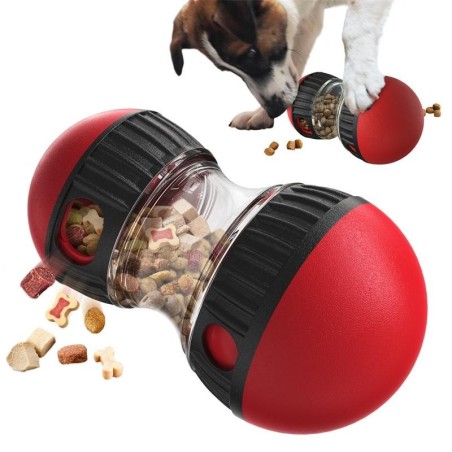 Hundespielzeug, Steigerung der Intelligenz, elliptische Bahn, rollender, auslaufender Futterball, Entwicklung guter Gewohnhei