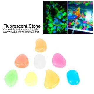 200PCS Pierre lumineuse Exterieur Blanc Artificiels Galets Fluorescent Décor pour Jardin Chemin Piscine Éclairage ABI12