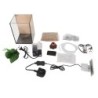 Desktop Kleine Fisch Tank 3 in 1 Klar Aquarium Kit Betta Fisch Tank mit Filter und LED Licht für