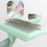 Hundebürste Edelstahl Hundekämme Massage Hundepflegebürste Tierhaarentferner Reinigungswerkzeuge Weicher Griff Katzenkamm Bür
