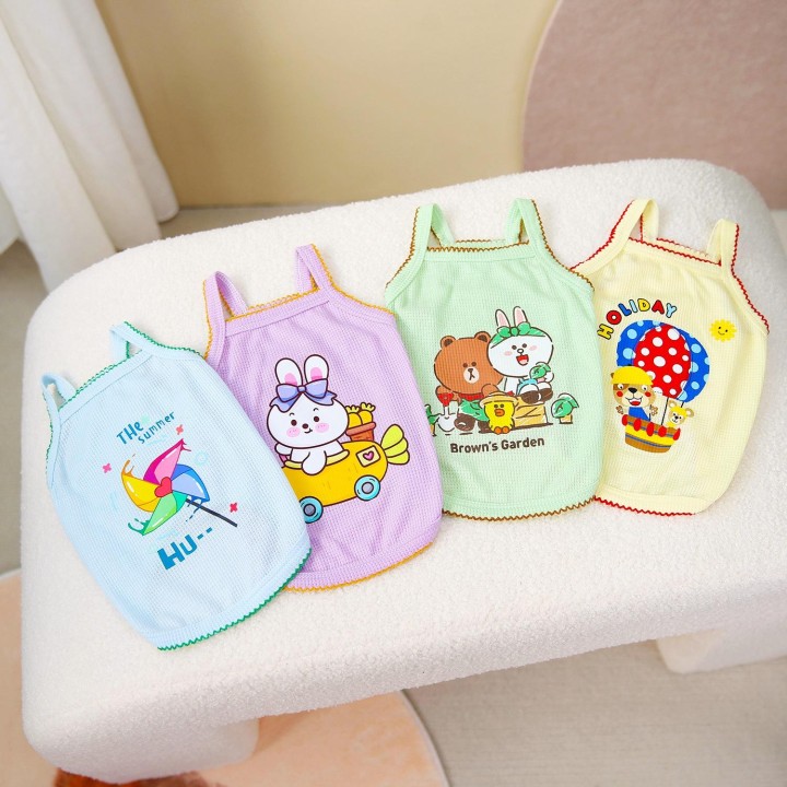 Haustierweste für Frühling und Sommer: Bichon Teddy Sling, erhältlich in 4 Farben Small himmelblaue