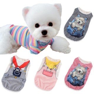 Haustier Hund Kleidung Welpen Weste T-shirt Shirt Niedlich Frühling Haustier Rock Kleid Roupas Para Cães Bodenbildung Hund Ko