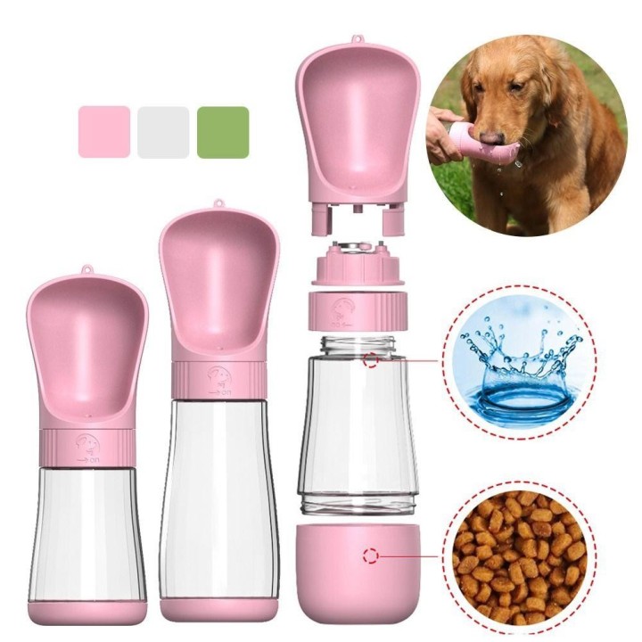 Tragbare Hundewasserflasche für kleine und große Hunde, Spaziergänge im Freien, Welpen, Haustier, Reisewasserflasche, Haustie
