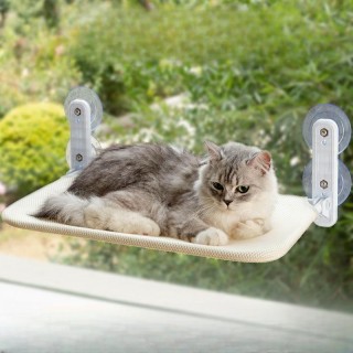 Hängende Hängematte mit Saugnapf-Glas, zusammenklappbares Bett, hängendes Nest für Fenster und Sonne, einfacher Haushaltsbeda