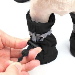 4 wasserfeste Hundeschuhe für kleine Hunde – Schützen Sie die Pfoten Ihres Haustiers und halten Sie sie trocken, Outdoor-Rege