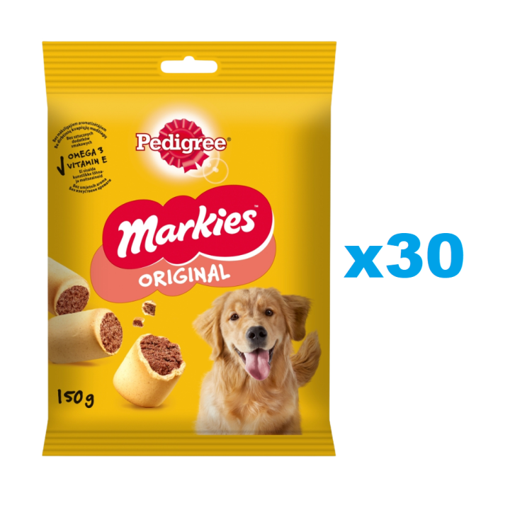 PEDIGREE Markies Original Knusperkekse für adulte Hunde 30x150g