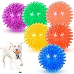 Stimmtrainingsspielzeug für Haustiere, Welpen, Welpen, Gummi, leuchtende Farben, Kauspielzeug, Zahnreinigungsspielzeug S (6.5